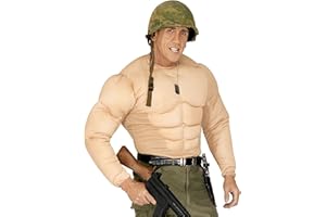 W WIDMANN MILANO Party Fashion - Camicia super muscolare in costume, Soldati, Carnevale, Mottoparty