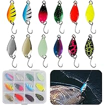 Kit 5 Cucchiai Da Pesca Per Trota - Esche UV E Autoluminose, Con Scatola E Rimuovi-Amo - Foto 2