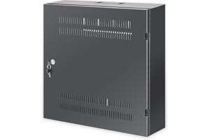 Intellinet Rack Cabinet 2U/4U Wall Mounted Rack Black, W128290805 (Mounted Rack Black)