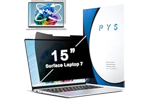 PYS 360° Privacy Screen Protector for 15" Surface Laptop 7 Generation 2024 Anti Glare Blue Light Filter Anti Fingerprints