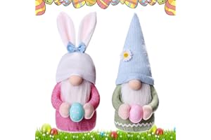 MaibaoteMbt Muñecos Enano de Pascua, 2 Piezas Gnomo de Pascua, Enano Escandinavo de Pascua, Decoración Primavera Gnomo, Peluche de Pascua sin Rostro, Decor para Hogar Casa de Pascua (M1)