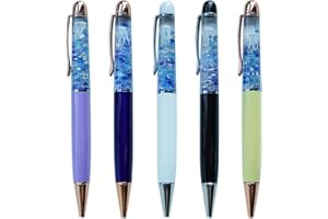 ‎SIKYBY Sikyby Quallen schwimmende lustige Stifte, niedlicher Floater, flüssiges Schreiben, Tagebuch, Büro, einzigartiges Geschenk für Frauen und Männer, Set mit 5 Stiften