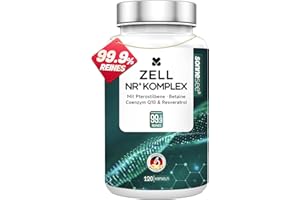 ‎SONNESEE NAD+ Plus Zell NR+ Komplex 120 Kapseln mit Pterostilbene, Betain, Coenzym Q10 & Resveratrol NMN laborgeprüft in Deutschland produziert