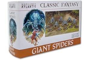 Wargames Atlantic Spiders giganti (24 figure in plastica dura da 28 mm) - Fantasia classica, foresta, corse - Kit modello in plastica - Unisex - A partire dai 6 anni in su
