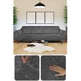 3 seater Sofa Cover with Bibaha Velvet elastic | Sofa Cover| Sofa Bed Cover Case anthracite 180 x 230