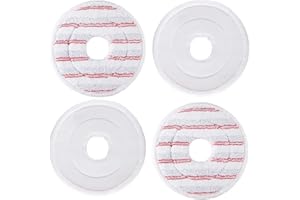 JILAN 4 Pack Mop Refill Head Pad Replacement for Vileda Spin and Clean Mop Refill Washable Microfiber Mop Refill for Floor Cleaning Kit