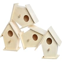 Baker Ross FE377 – 2er-Set Vogelhäuser Aus Holz Zum Bemalen, Heißluftballon-Design, Bastelset Für Kinder