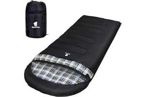 GEERTOP Sac de Couchage Adulte XXL 220 x 110cm, Sac de Couchage Hiver avec Sac de Compression Randonnee, Portable Léger pour Camping Trekking Les Activités de Plein Air
