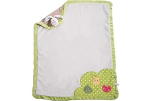 NICI Pluszowy kocyk dla niemowlaka z przytulnym króliczkiem 75x100cm kolorowy - Kocyk dla niemowląt i dzieci - puszysty pluszowy kocyk - ciepły kocyk dla dziewczynek i chłopców