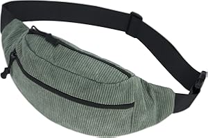 Jiliyote Cord Bauchtasche Gürteltasche Hüfttaschen 3 Fächer Brusttasche Bum Bags Outdoor Sport Reise Laufen Schule Fahrrad Fanny Pack für Damen Jungen Teenager Sportlich