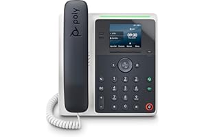 HP Poly Edge E100 IP Phone, Comunicación Profesional redefinida, Sonido Claro, Facilidad de Uso y Rendimiento confiable para su Empresa