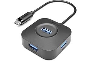 BENFEI Hub USB C, 4-portowy koncentrator USB 3.0 z transferem danych 5 Gb/s, rozdzielacz USB C dla MacBooka typu C, Mac Pro, iMaca, Surface, XPS, dysku flash, mobilnego dysku twardego