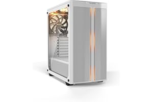 be quiet! Pure Base 500DX White PC-Gehäuse, 3X Pure Wings 2 Lüfter, ARGB LEDs, Radiatoren bis 360mm, Seitenfenster aus Temperglas