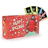 Just Spices Kleine kruidenadventskalender 2021, kerstkalender met 24 kruidenmengsels + recepten, hoogwaardige specerijen als