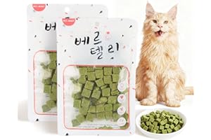 shallyong Bocadillo Hierba Gatera para Gatos 60g, Snacks de Hierba Gatera para Gatos, Golosinas Naturales de Catnip para el Cuidado Dental y la Eliminación de Bolas de Pelo