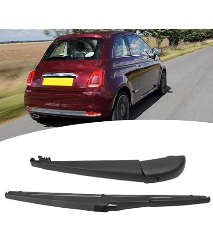 JOPHEK Bras Et Balai Essuie-Glace Arrière Compatible Fiat 500 2007-2018 - 51787577