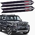 AllExtreme Anti-Collision Patch for Front & Rear; Universal Bumper Guard Strip; Adhesive Anti-Scratch Car Bumper Protector; Car Door Sill Protector Trim; Edge Protector for Car Doors (4 Pcs, Black)