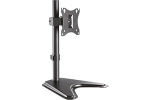 HOLMIOS EASY SOLUTIONS! Soporte para TV Monitor con Peana Sobremesa 17 - 27 Pulgadas - Compatible con VESA 75x75 y 100x100 | Fácil y Rápido de Instalar