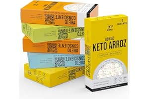 KETONICO Konjac Keto Sin Gluten, Sin Lactosa, Sin Soja, Sin OMG, Certificado Keto 1.2g Carbohidratos por Plato (Pack 6x Konjac Keto)
