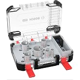 Bosch 9 x PRO Multi Material Power Change Plus delik a&ccedil;ma testeresi seti, şeffaf kılıf (yumuşak ahşap, al&ccedil;ıpan duvar i&ccedil;in, &ccedil;a