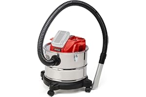 Einhell Cordless Ash Vacuum 18V Power X-Change, Cleaner For Wood Burner, 100mbar Suction Power, 15L Container, Filter Cleaning System, Without Battery TE-AV 18/15 Li C Solo