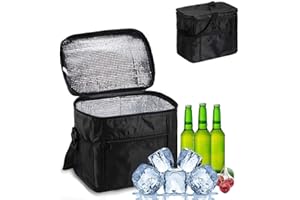 GENERISCH Klein Kühltasche Picknicktasche, Eistasche Picknick Faltbar Thermotasche Lsoliertasche Kühltasche Lunch Tasche für Outdoor Reisen Picknic Camping