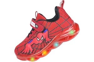 Jasmeko Baskets Enfants Chaussures LED Light Up Lumineuse Chaussures Garçons Bébés Filles Glow Mode Clignotant Sport Sneaker