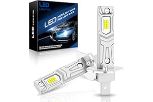 SHINYY H1 LED Headlight Bulbs, 2023 New 18000LM 6500K White LED H1 Headlights CANbus Error Free H1 High Beam Low Beam Lamps for Car, 1:1 Replaces Halogen and Xenon Lights, 2PCS