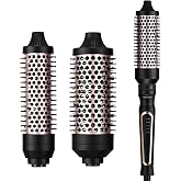 AraSyleon 3-in-1 Ionic Thermal Brush (1.260/1.48/45mm), Dual Voltage | Thermal Brush 5 Temperature (150-230℃), Electric Curli
