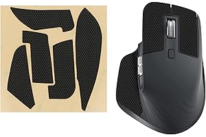 kwmobile Podkładki antypoślizgowe kompatybilne z naklejkami pod mysz Logitech MX Master 3S - PU Leather Gaming Grip Stickers - Black
