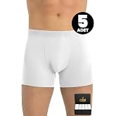 &Ouml;TS Premium Erkek 5&rsquo;li Modal Boxer Hediye Kutulu Ultra Yumuşak Kumaş Esnek Kalıp Ve Kaliteli Konforlu 2641-K