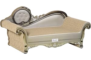 PawHut Cat Scratching Bed Pet Furniture Scratching Post w/ Catnip - Brown