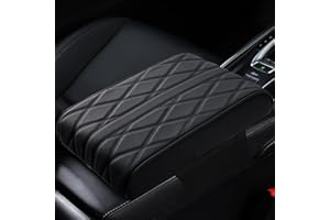 ROYOUZI Leather Car Armrest Box Pad, Auto Center Konsole Abdeckung für Armlehne Box Matte, Memory Foam Leder Armlehne Abdeckung, Auto Mittelkonsole Pad für SUV/LKW/Fahrzeug Armlehne Matte