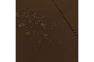 BuBiBag – wasserdichter Polyesterstoff Oxford 600D Markisenstoffe Meterware, Segeltuch Meterware, Kissenbezüge, Reißfest & Pflegeleicht Meterware lfm mit 160cm Breite - Braun