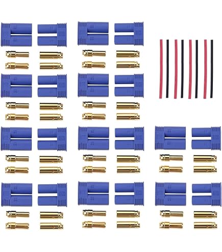6 Pairs 6.0mm Gold Plated Bullet Banana Connectors - Male & Female Plugs For RC Battery, ESC, Motor