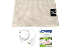 ConBlom Prześcieradło uziemiające, prześcieradło uziemiające z sznurkiem 4,5 m, mata przewodząca dla lepszego snu, naturalne zdrowie i zdrowa energia ziemska (68 x 132 cm)