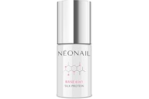 NÉONAIL Vernis Semi Permanent Base Coat 7,2 ml - Vernis Gel UV Semi Permanent - Transparente - Base 6in1 Silk Protein - Vernis à Ongles - Gel Polish - Gel UV - Nail Art