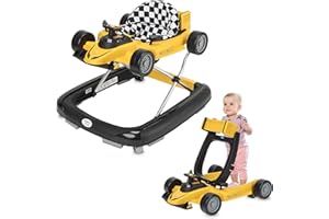 IB-STYLE ib style® LITTLE SPEEDSTER | 2 in 1 |Girello per bambini | Baby walker | con effetti sonori | EN 1273:2020 | GIALLO