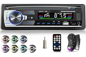 iFreGo Autoradio Bluetooth 5.1vivavoce, 1 din radio bluetooth auto, stereo auto bluetooth, radio per auto,aux bluetooth autoradio,Telecomando WMA FM, /lettore AUX/TF,supporto iOS, Android