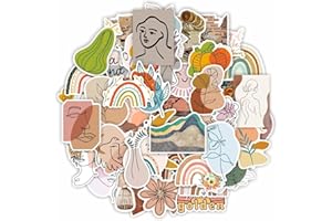 MAEHSAB 100 Stück Boho-Graffiti-Aufkleber-Pack, Art Abstract Line Wasserdichte Vinyl-Aufkleber für Wasserflasche, Laptop, Tagebuch, minimalistische Vsco-Ästhetik-Aufkleber für Erwachsene und Jugendliche