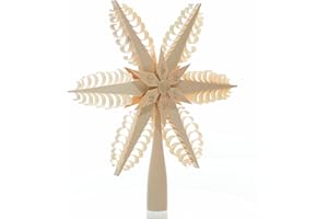 ‎RUDOLPHS SCHATZKISTE Rudolphs Schatzkiste Baumschmuck Christbaumspitze Mitte mit Holzstern(Beidseitig) BxHxT=20x21x3cm NEU Weihnachten Christbaum Baum Spitze Holzschmuck Holz Seiffen Erzgebirge Dekoration