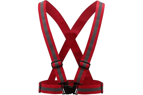 AYKRM Gilet de Sécurité Réfléchissant Haute visibilité Réglable Gilet de Sécurité pour La Course, Le Vélo, La Moto