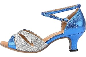 SHININGUPUP Today Deals Womens Shoes Size 5.5 UK Wide Fit Satin Party Girl Latin Salsa Med-Heels Shoes Shoes Shoes Tango Dance Dance Women's Casual Shoes Shoe for Women UK Size