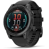 Garmin f&not;nix E - AMOLED &Ccedil;oklu Spor GPS Saat, Gri &Ccedil;elik, Siyah Kayışlı | AMOLED dokunmatik ekran, kalp atış hızı, haritalar ve