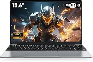 FUNYET Gaming Laptop, Win11 Pro Computer,15.6 inch Laptop R7 7430U processor, 32GB RAM + 1TB SSD, FHD 1920x1080 Notebook, Fingerprint unlock, Backlit keyboard, 180° hinge, BT 5.0