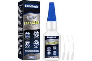 BONDTECH 30 g Superglue Instant, Super Glue All Purpose, Strong Glue with Anticlog Cap, for Plastic, Glass, Ceramic, Metal, Wood, DIY, Precise Repair, Clear