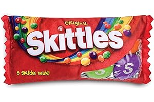 iscream Skittles Package 16" x 8.5" Pillow Set with Mini Skittles Candy Pillows