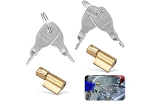 Teokantz 2 Stück Anhängerschlösser mit 4 Schlüsseln, Steckschloss für Anhängerkupplung Kompatibel mit Erde Daxara Maypole Anhänger