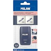 MILAN&reg; Compact 1918 Series Blue Sharpening Blister Pack + 2 Replacement Erasers