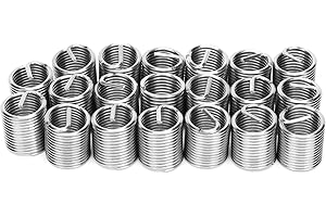 Hyuduo 20Pcs Thread Repair Insert, M12 X 1.5 Stainless Steel Thread Repair Sleeve Bushing Screw, Thread Insert Coiled Wire Insert Helical Insert (2D),Other Fasteners